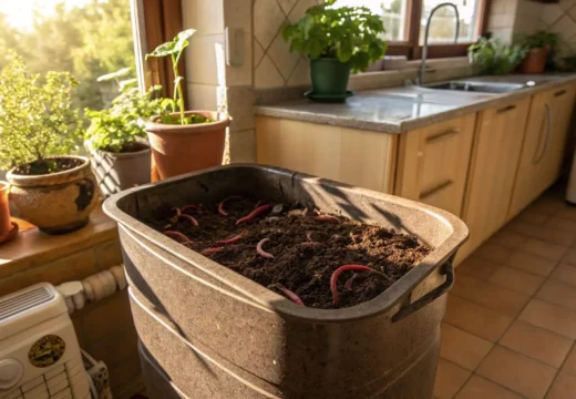 Recycler vos déchets de cuisine dans un lombricomposteur esthétique